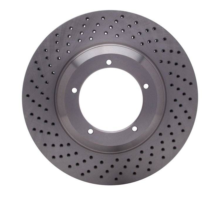620-02013D Drilled Brake Rotor, 1982-1989 Porsche, Position: Left Front