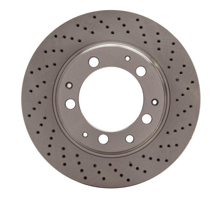 620-02014D Drilled Brake Rotor, 1978-1989 Porsche, Position: Rear Right