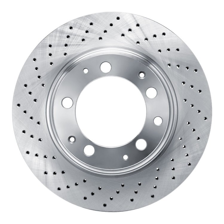 620-02015D Drilled Brake Rotor, 1978-1989 Porsche, Position: Rear Left
