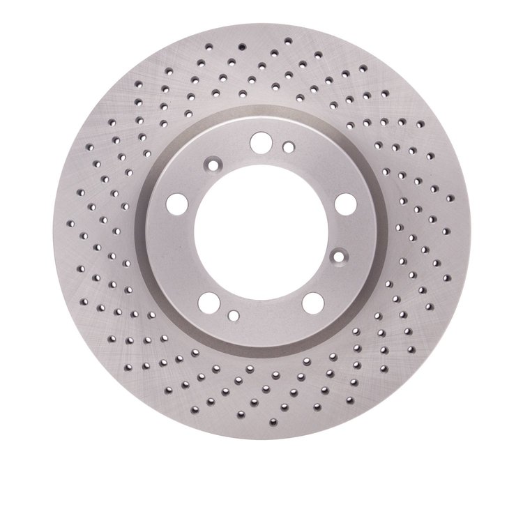 620-02032D Drilled Brake Rotor, 1998-2012 Porsche, Position: Left Front