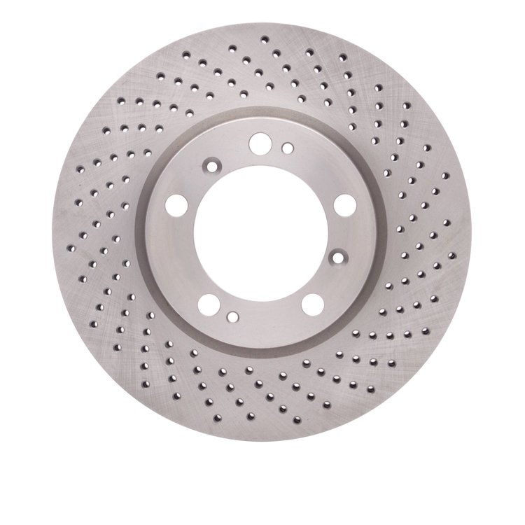 620-02033D Drilled Brake Rotor, 1998-2012 Porsche, Position: Right Front