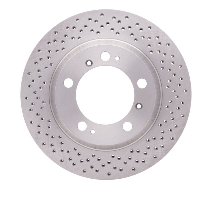 620-02039 Drilled Brake Rotor, 2000-2008 Porsche, Position: Rear