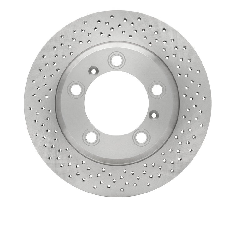 620-02044 Drilled Brake Rotor, Fits Select Porsche, Position: Rear