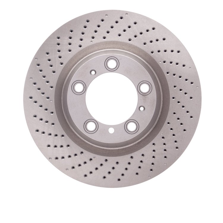 620-02047D Drilled Brake Rotor, 2007-2013 Porsche, Position: Rear Left