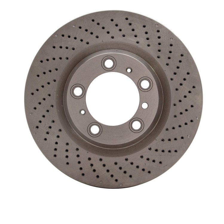 620-02048D Drilled Brake Rotor, 2007-2013 Porsche, Position: Rear Right