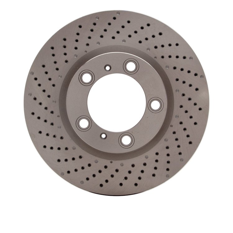 620-02051D Drilled Brake Rotor, Fits Select Porsche, Position: Left Front