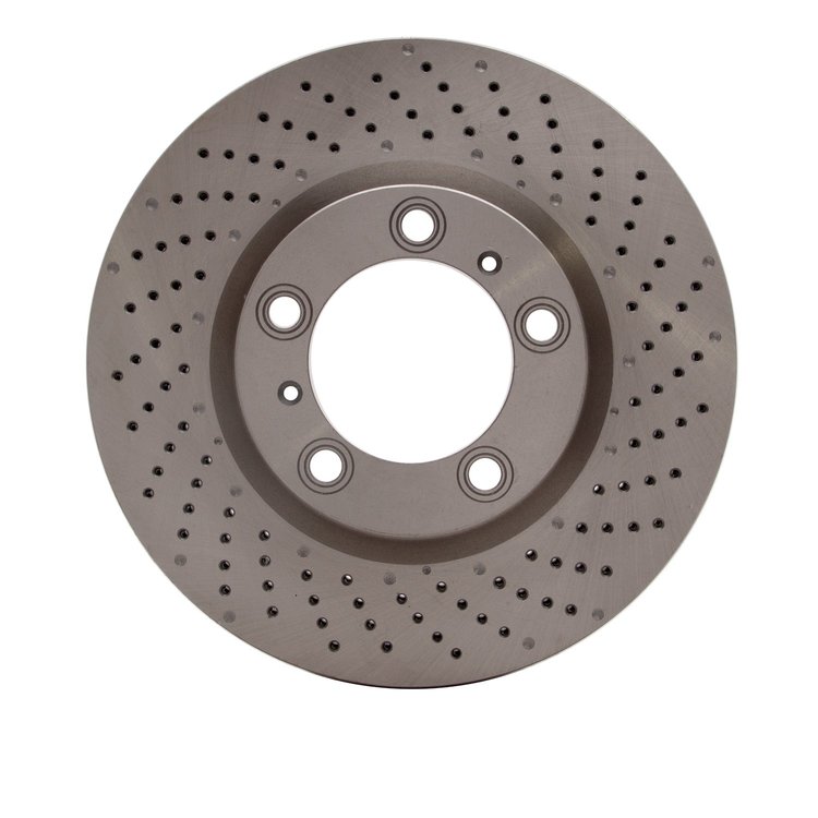620-02052D Drilled Brake Rotor, Fits Select Porsche, Position: Right Front