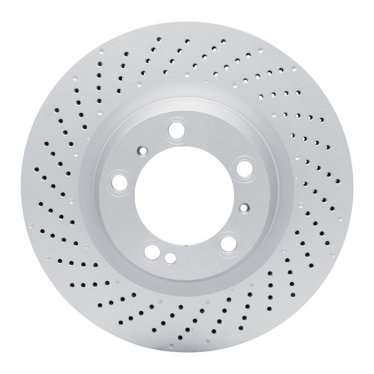 620-02063D Drilled Brake Rotor, 2010-2021 Porsche, Position: Rear Left