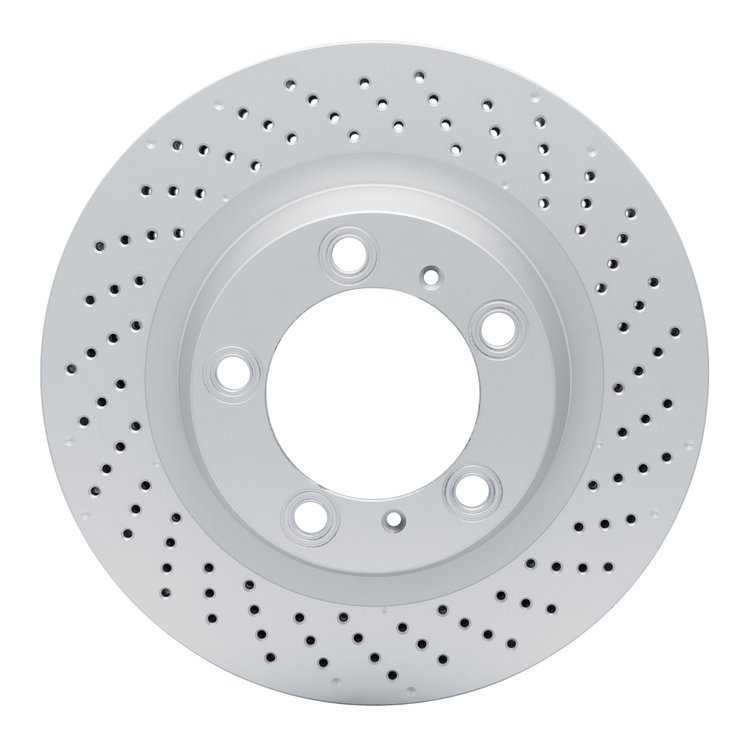 620-02072D Drilled Brake Rotor, 2012-2016 Porsche, Position: Rear Right