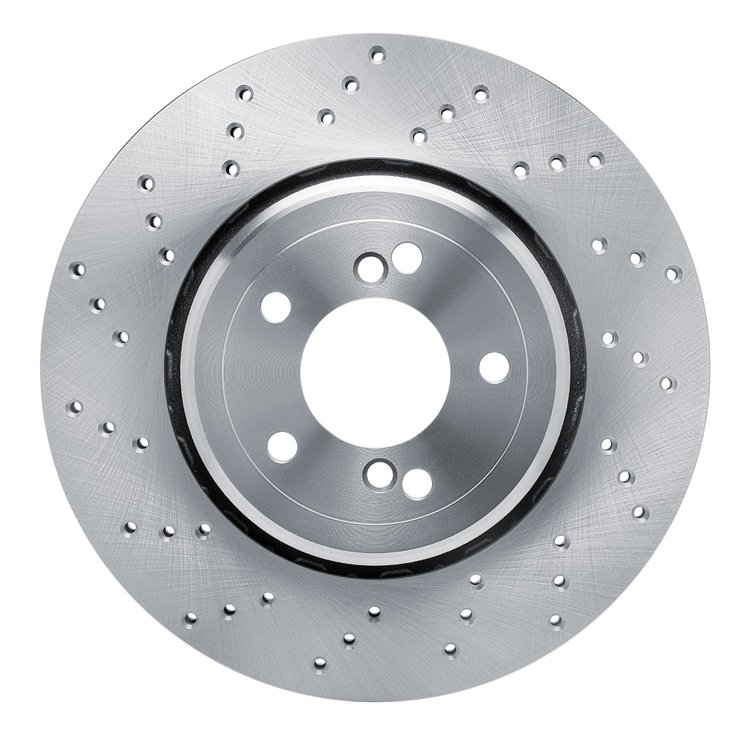 620-31091D Drilled Brake Rotor, 2008-2013 BMW, Position: Rear Left