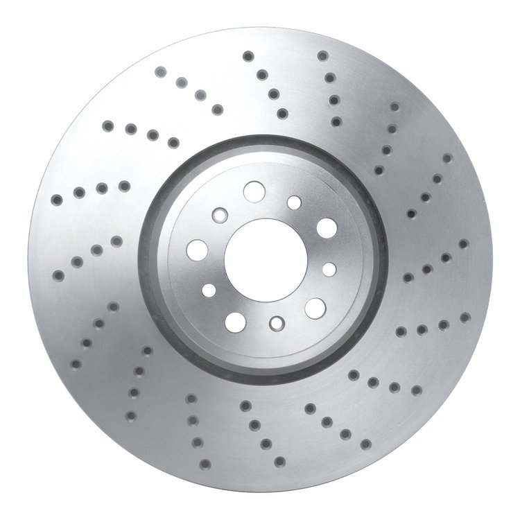 620-31185D Drilled Brake Rotor, Fits Select BMW, Position: Right Front