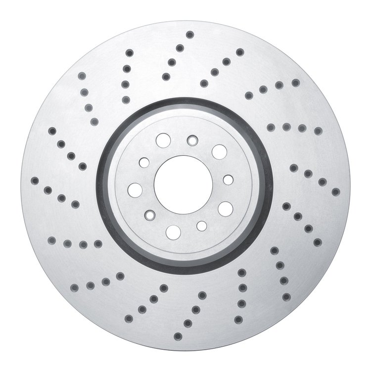 620-31186D Drilled Brake Rotor, Fits Select BMW, Position: Left Front