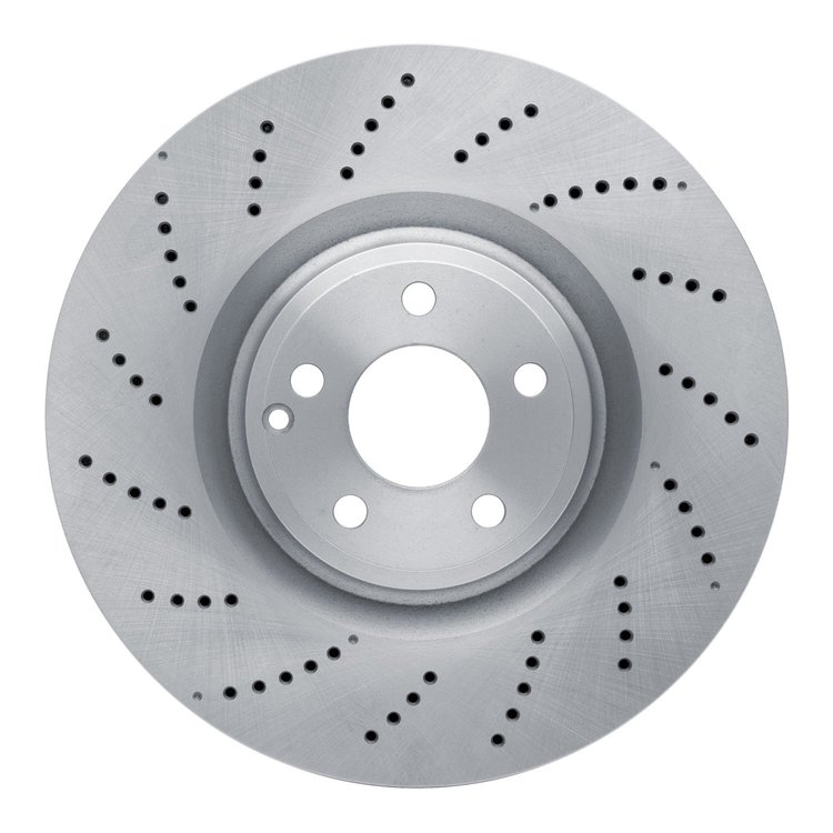 620-63097 Drilled Brake Rotor, 2012-2018 Mercedes-Benz, Position: Front