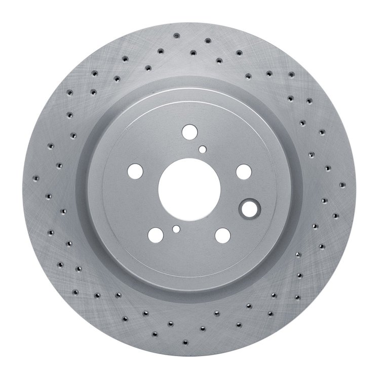 620-75025 Drilled Brake Rotor, 2008-2014 Lexus/Toyota/Scion, Position: Rear