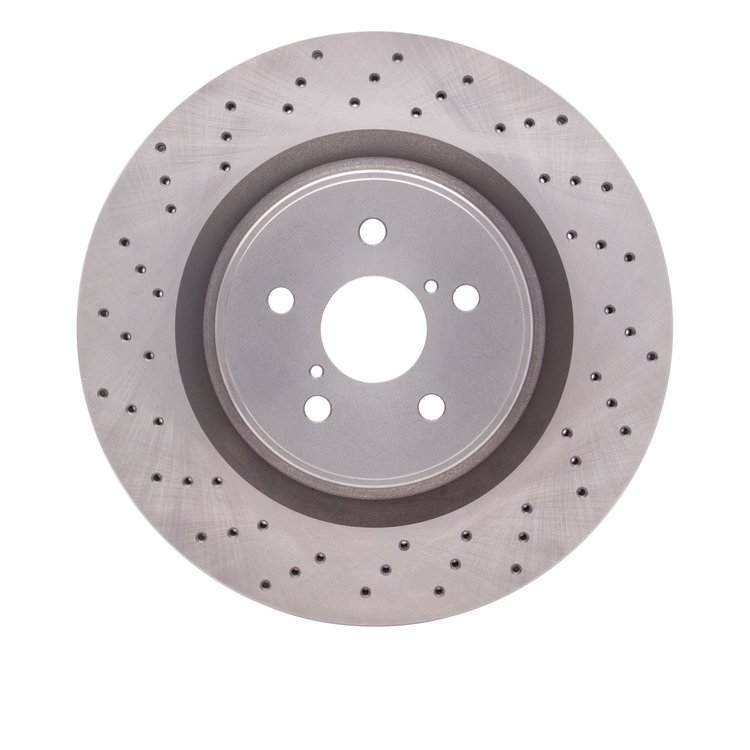620-75026 Drilled Brake Rotor, 2008-2014 Lexus/Toyota/Scion, Position: Front