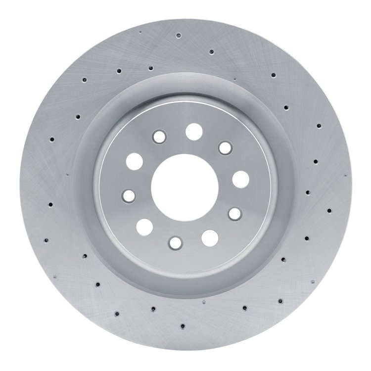 620-79013 Drilled Brake Rotor, Fits Select Maserati, Position: Rear