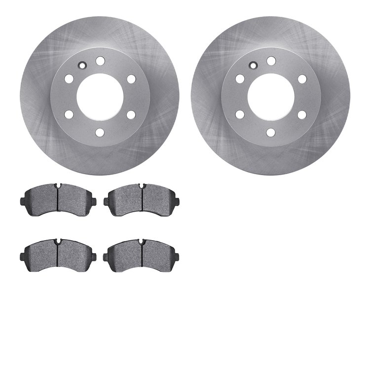 6202-40273 Brake Rotors w/Heavy-Duty Brake Pads Kit, Fits Select Multiple Makes/Models, Position: Front