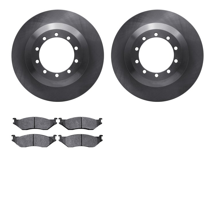 6202-99415 Brake Rotors w/Heavy-Duty Brake Pads Kit, 2006-2019 Ford/Lincoln/Mercury/Mazda, Position: Rear, Front