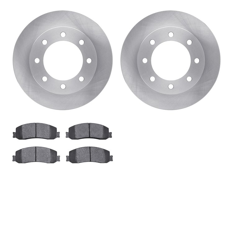 6202-99577 Brake Rotors w/Heavy-Duty Brake Pads Kit, 2010-2012 Ford/Lincoln/Mercury/Mazda, Position: Front
