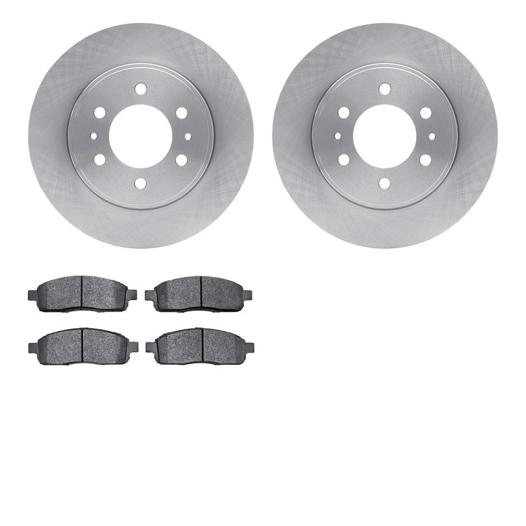 6202-99648 Brake Rotors w/Heavy-Duty Brake Pads Kit, 2009-2009 Ford/Lincoln/Mercury/Mazda, Position: Front