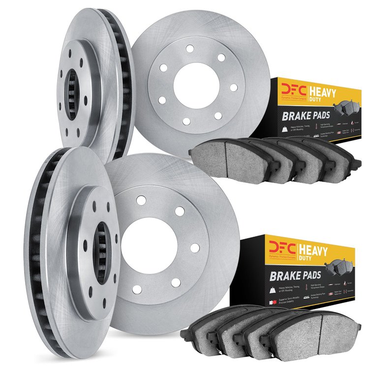 6204-99251 Brake Rotors w/Heavy-Duty Brake Pads Kit, 2009-2009 Ford/Lincoln/Mercury/Mazda, Position: Front and Rear