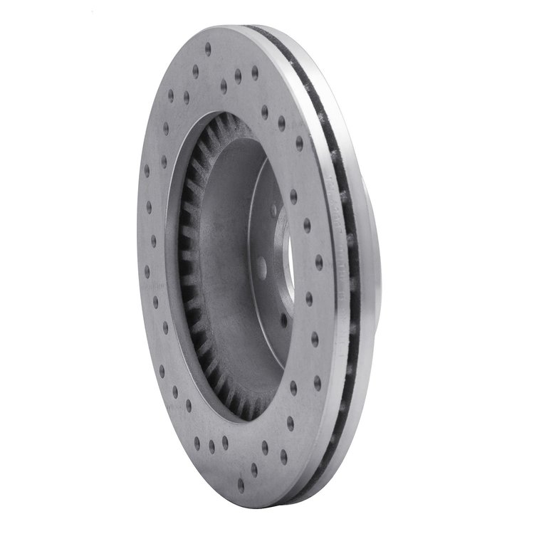 621-01002R Drilled Brake Rotor [Silver], 1995-2002 Suzuki, Position: Front Right