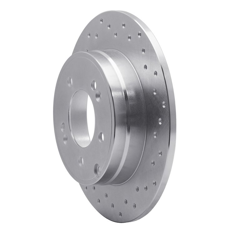 621-03021R Drilled Brake Rotor [Silver], 2005-2020 Kia/Hyundai/Genesis, Position: Rear Right