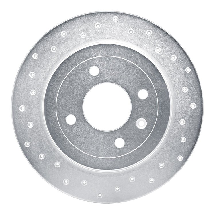 621-03041L Drilled Brake Rotor [Silver], 2012-2021 Multiple Makes/Models, Position: Rear Left