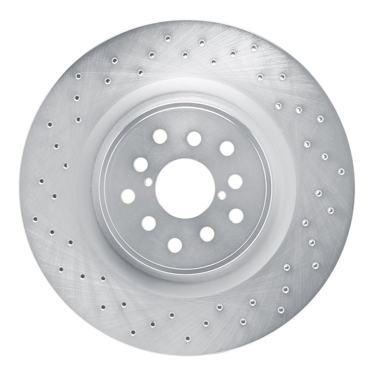 621-13041 Drilled Brake Rotor [Silver], 2018-2021 Subaru, Position: Front