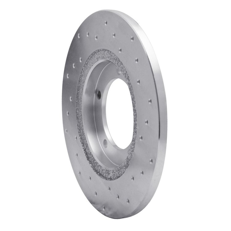 621-19002L Drilled Brake Rotor [Silver], 1990-1992 Daihatsu, Position: Front Left