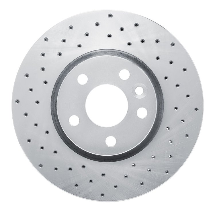 621-27041L Drilled Brake Rotor [Silver], 2007-2018 Multiple Makes/Models, Position: Front Left