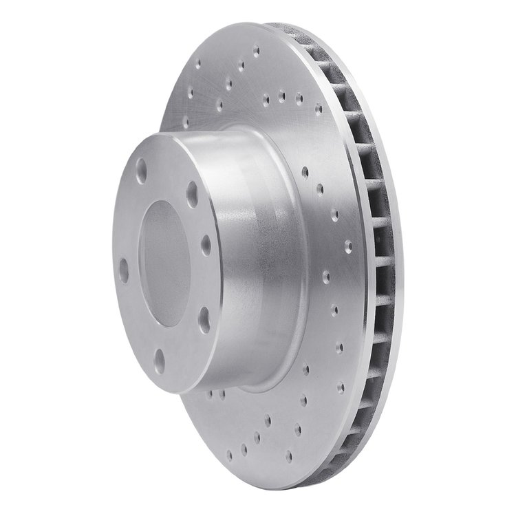 621-31008L Drilled Brake Rotor [Silver], 1982-1986 BMW, Position: Front Left