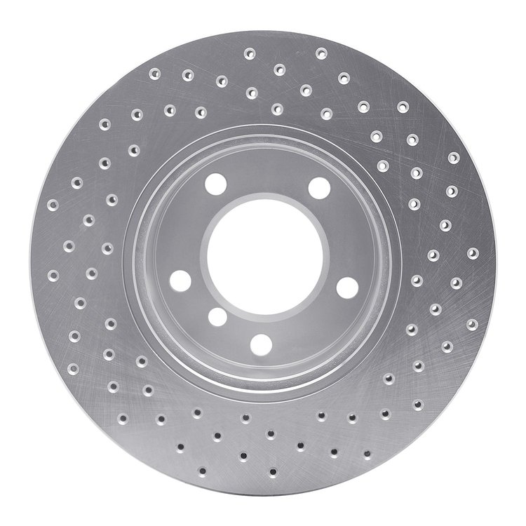 621-31067L Drilled Brake Rotor [Silver], 2006-2013 BMW, Position: Front Left