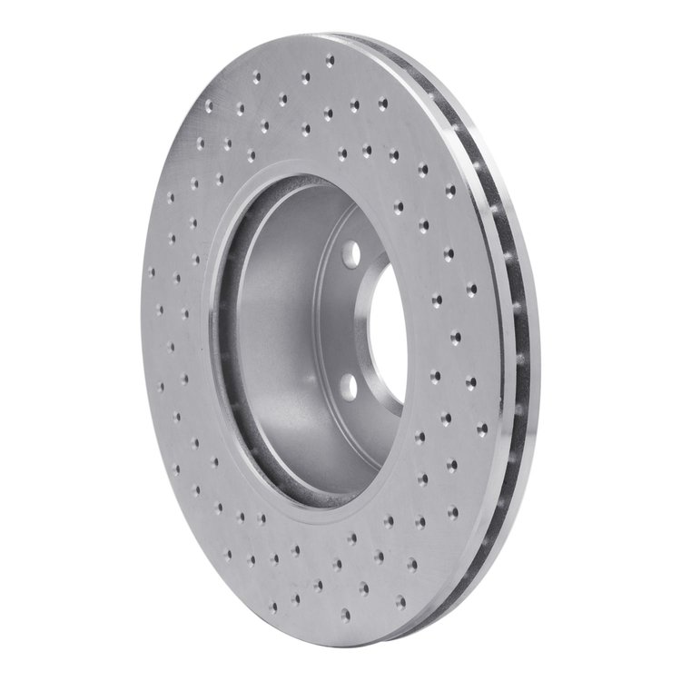 621-31067R Drilled Brake Rotor [Silver], 2006-2013 BMW, Position: Front Right