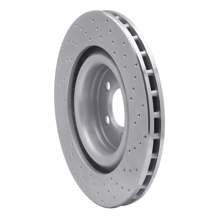 621-39019L Drilled Brake Rotor [Silver], 2005-2021 Mopar, Position: Front Left