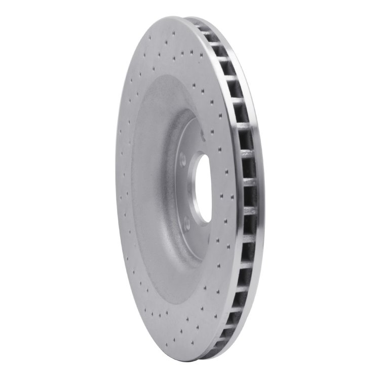 621-40025R Drilled Brake Rotor [Silver], 2008-2014 Mopar, Position: Front Right