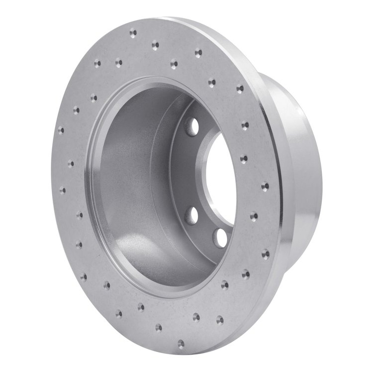 621-40038L Drilled Brake Rotor [Silver], 2002-2018 Multiple Makes/Models, Position: Rear Left, Rr Left