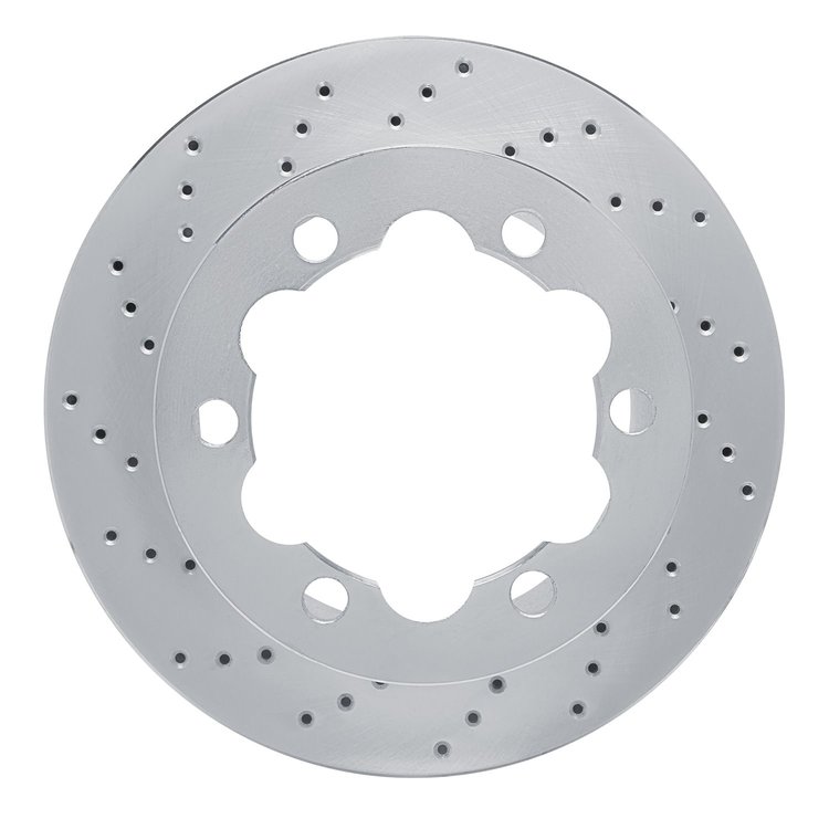 621-40039L Drilled Brake Rotor [Silver], 2002-2006 Multiple Makes/Models, Position: Rear Left, Rr Left