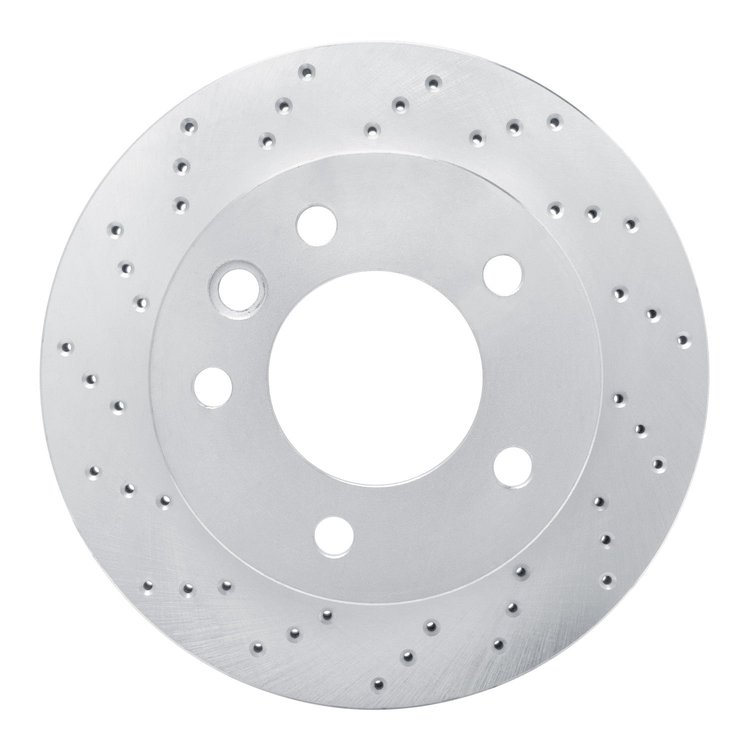 621-40042L Drilled Brake Rotor [Silver], 2002-2006 Multiple Makes/Models, Position: Fr Left, Front Left