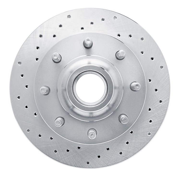 621-40078L Drilled Brake Rotor [Silver], 1994-1999 Mopar, Position: Front Left