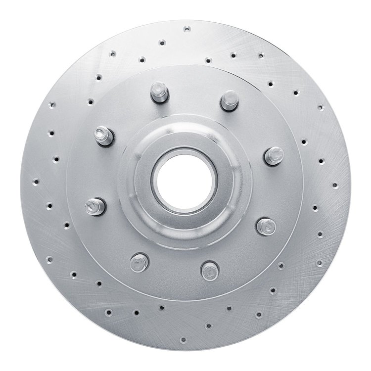 621-40086L Drilled Brake Rotor [Silver], 1998-2003 Mopar, Position: Front Left