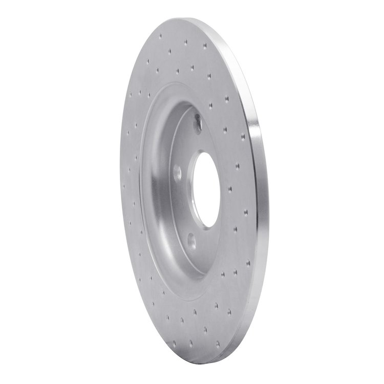 621-40113L Drilled Brake Rotor [Silver], 2012-2020 Multiple Makes/Models, Position: Rear Left
