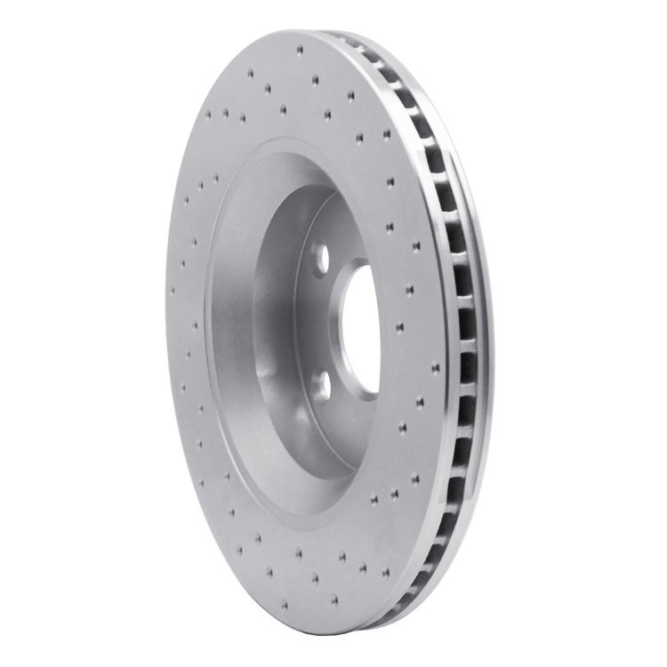 621-42033L Drilled Brake Rotor [Silver], 2012-2018 Mopar, Position: Front Left