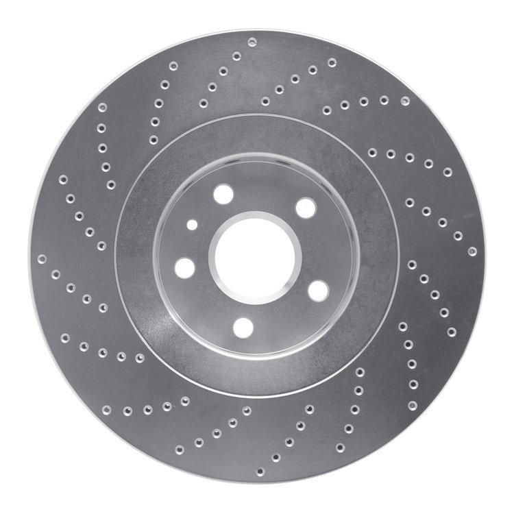 621-46029R Drilled Brake Rotor [Silver], 2009-2015 GM, Position: Front Right
