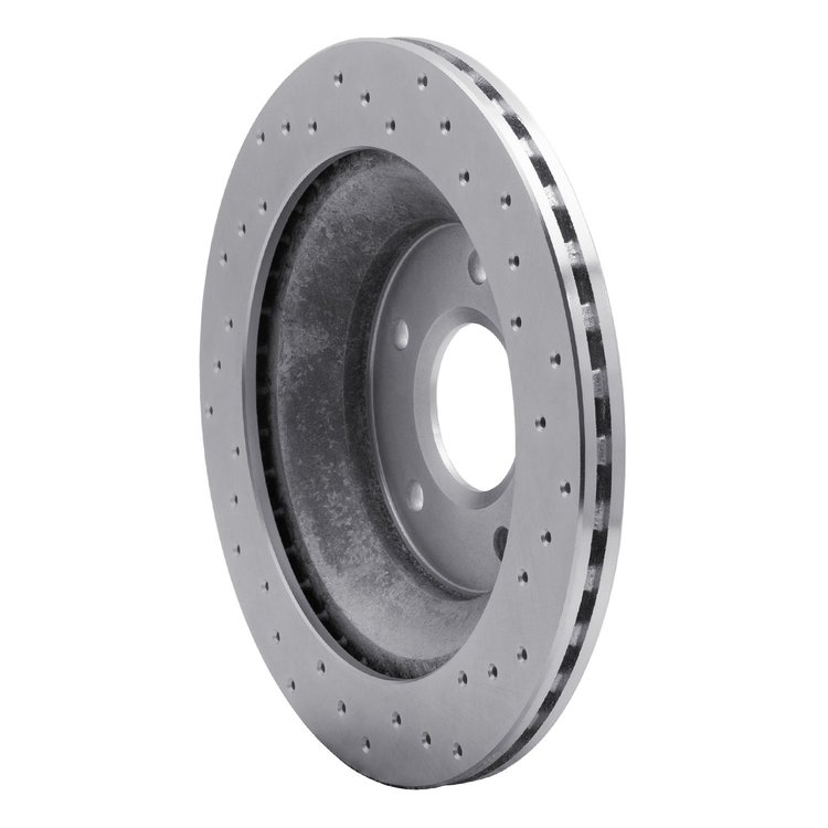 621-47021L Drilled Brake Rotor [Silver], 1988-1994 GM, Position: Front Left