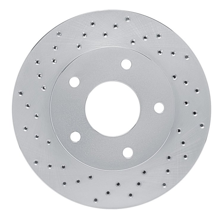 621-48005L Drilled Brake Rotor [Silver], 1979-1998 GM, Position: Front Left, Rear Left