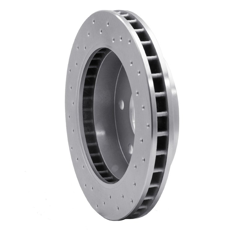 621-48008R Drilled Brake Rotor [Silver], 1988-2000 GM, Position: Front Right