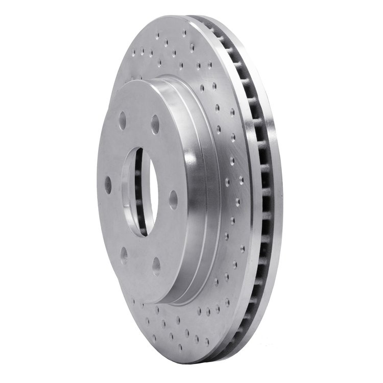 621-48036R Drilled Brake Rotor [Silver], 1999-2008 GM, Position: Front Right