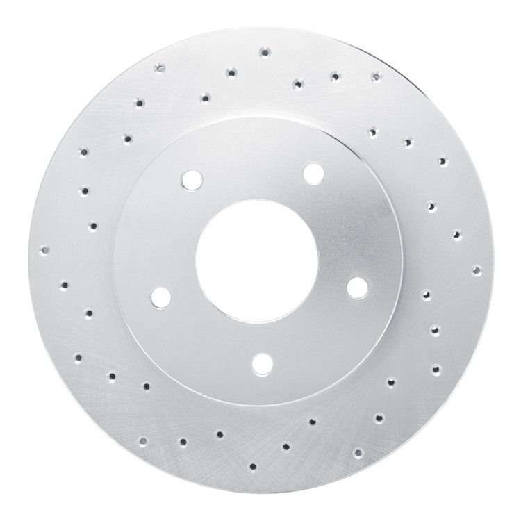 621-52004L Drilled Brake Rotor [Silver], 1978-1981 GM, Position: Rear Left