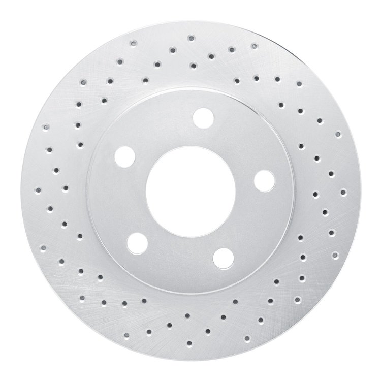 621-52011L Drilled Brake Rotor [Silver], 1997-2005 GM, Position: Front Left